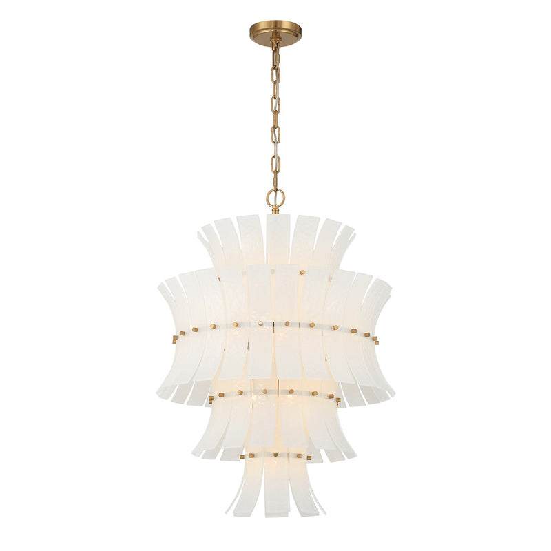 Abigail 13 Light 22.25" Pendant in Aged Brass