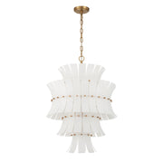 Abigail 13 Light 22.25" Pendant in Aged Brass