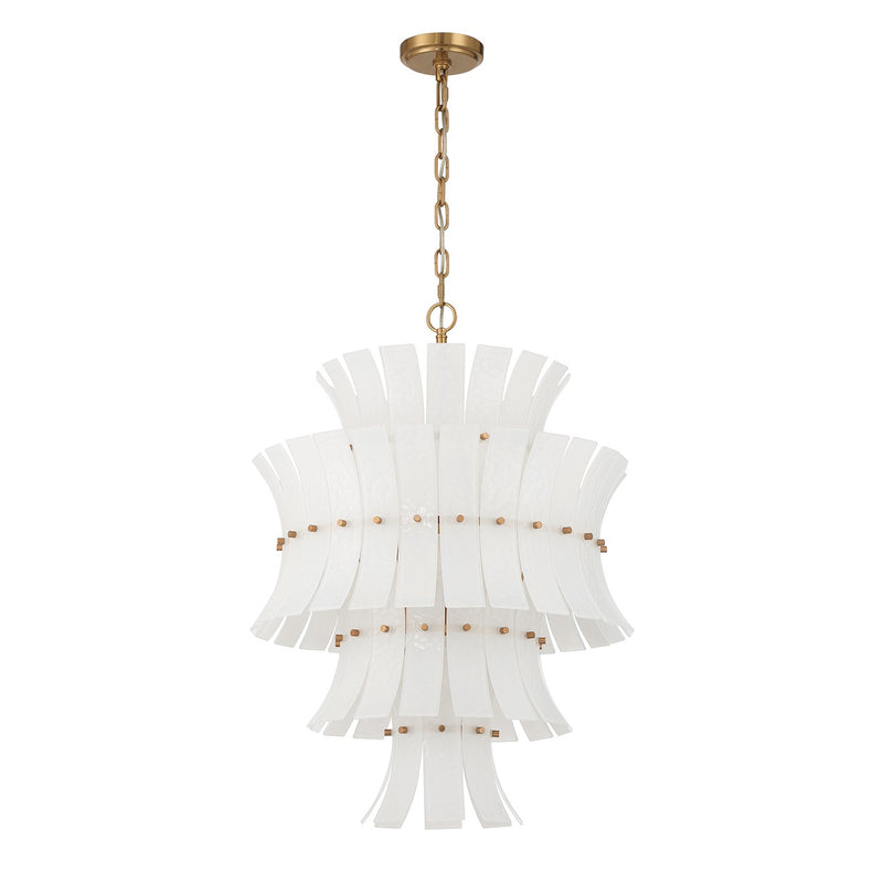 Abigail 13 Light 22.25" Pendant in Aged Brass
