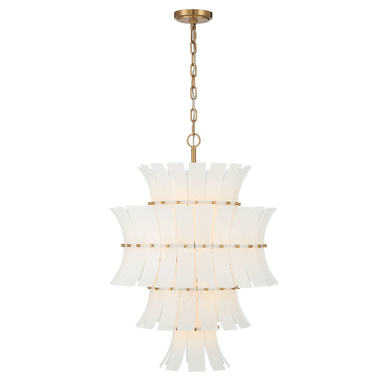 Abigail 13 Light 22.25" Pendant in Aged Brass