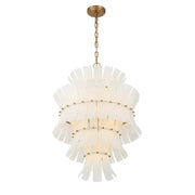 Abigail 13 Light 22.25" Pendant in Aged Brass