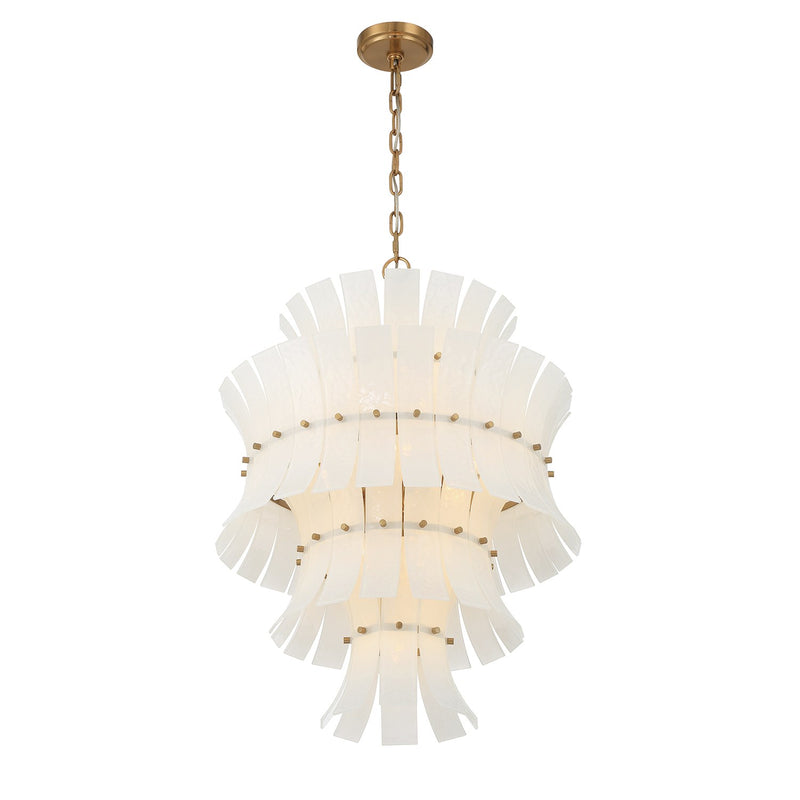 Abigail 13 Light 22.25" Pendant in Aged Brass
