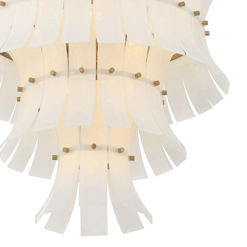 Abigail 13 Light 22.25" Pendant in Aged Brass