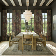 Abigail 13 Light 22.25" Pendant in Aged Brass in a room setting