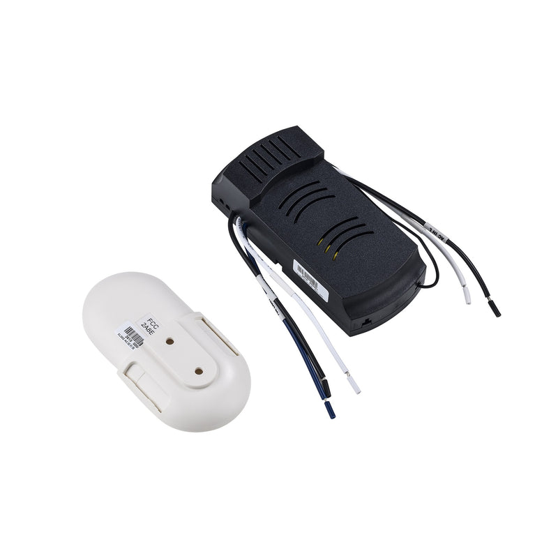 AC Ceiling Fan Remote Control with Light Function, 4" Handset in White