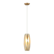 Chroman Empire 5" Mini Pendant in Satin Gold