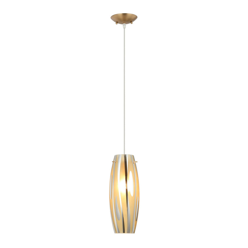 Chroman Empire 5" Mini Pendant in Satin Gold
