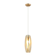 Chroman Empire 5" Mini Pendant in Satin Gold