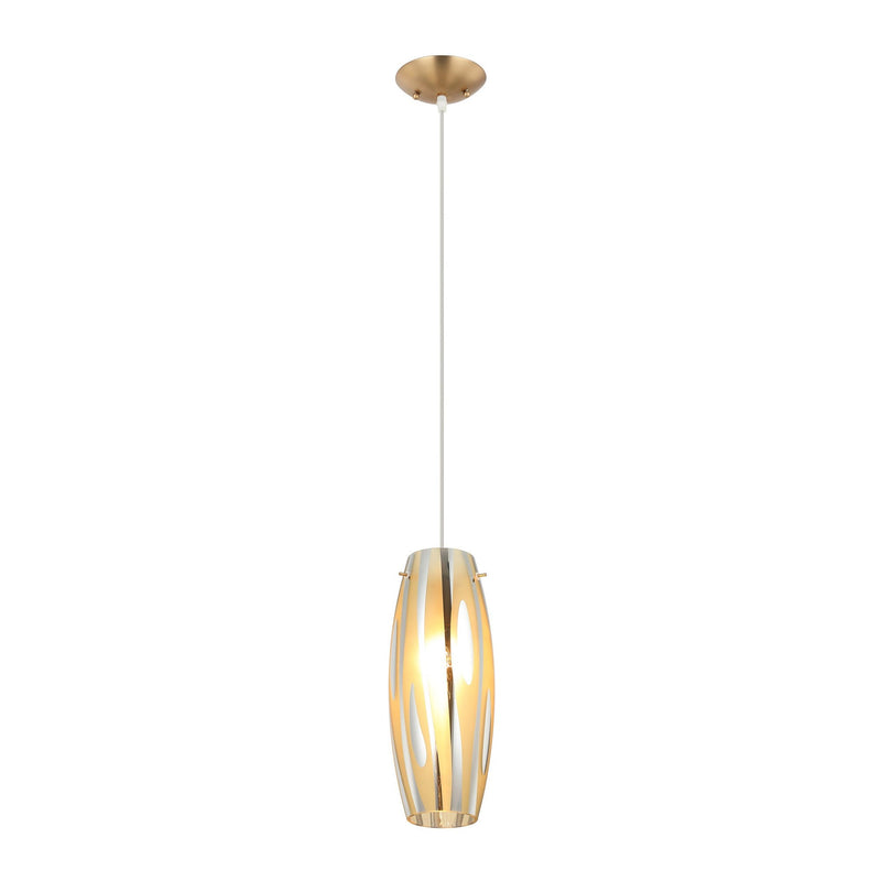 Chroman Empire 5" Mini Pendant in Satin Gold