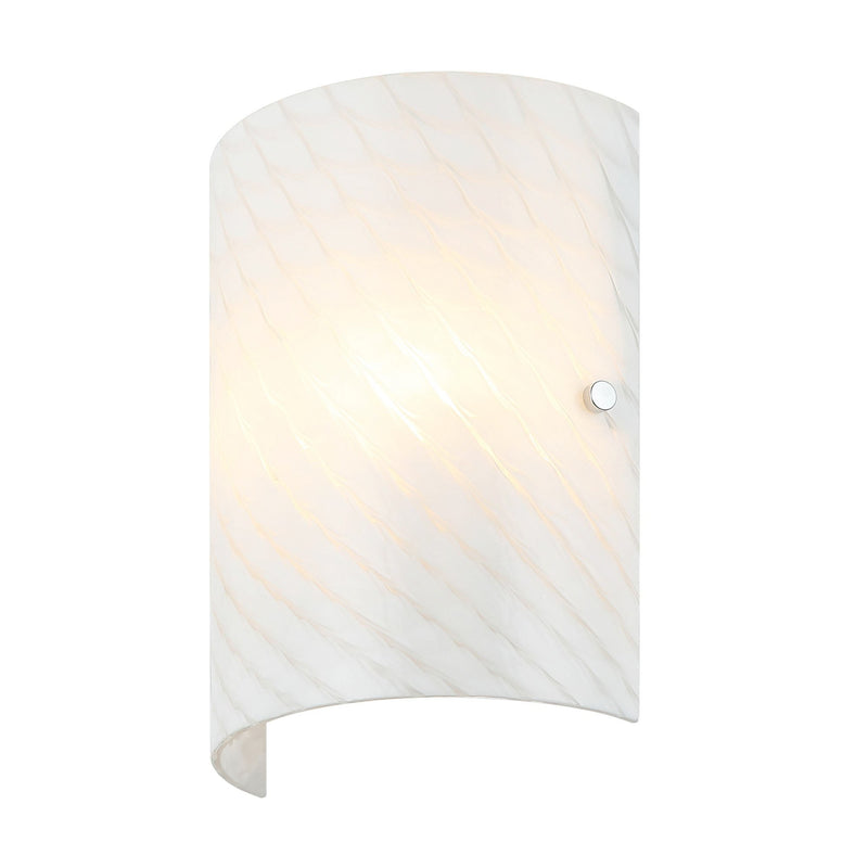Swirled 2-Light 11" Wall Sconce in Chrome