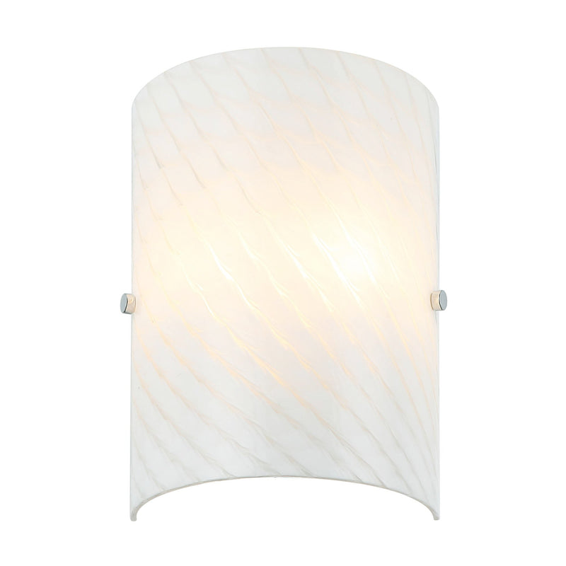 Swirled 2-Light 11" Wall Sconce in Chrome