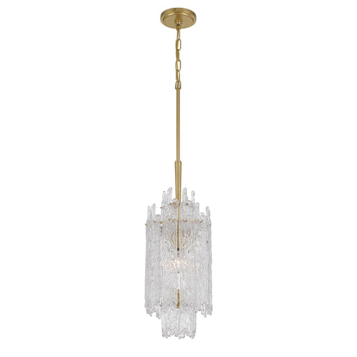 Ackerly 1 Light 8.5" Pendant in Aged Brass