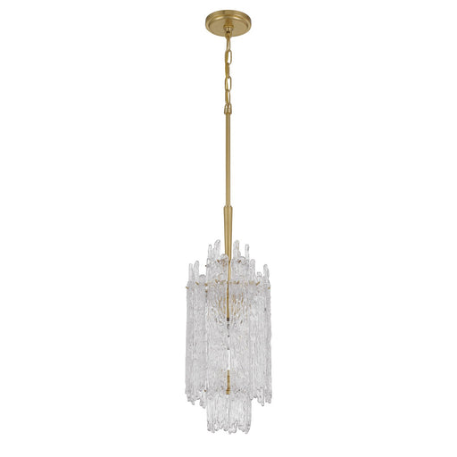 Ackerly 1 Light 8.5" Pendant in Aged Brass