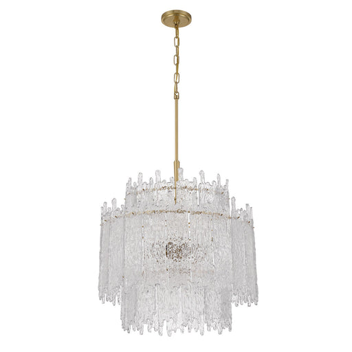 Ackerly 8 Light 23.5" Pendant in Aged Brass
