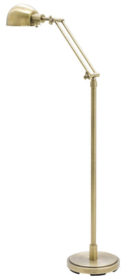 Addison Adjustable Pharmacy Floor Lamp in Antique Brass