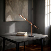 Gravity LED Desk Lamp in Walnut Ash Wood