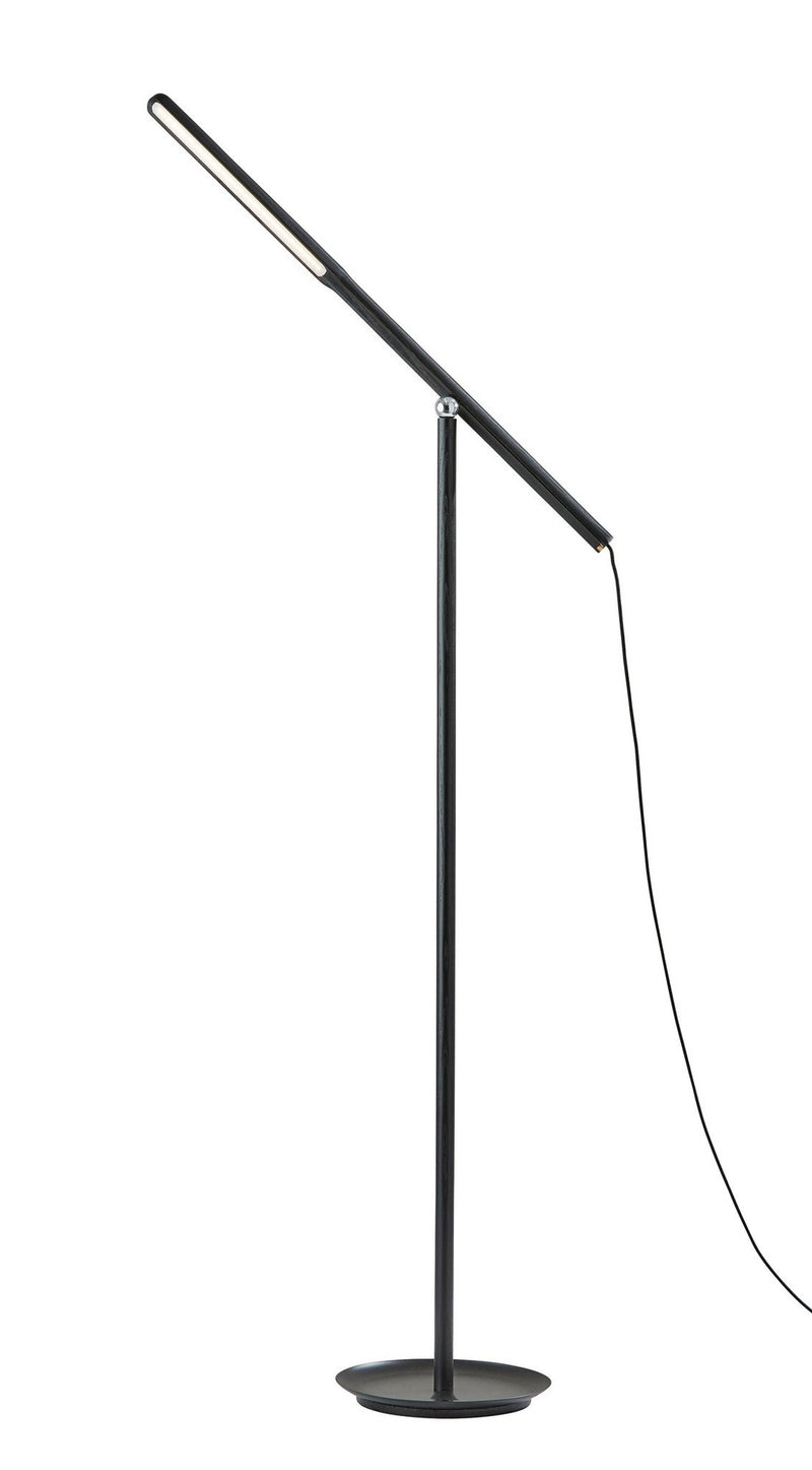 Gravity LED Floor Lamp in Black Ash Wood