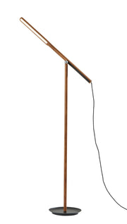 Gravity LED Floor Lamp in Walnut Ash Wood