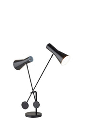 Bond 2-Light Desk Lamp in Black