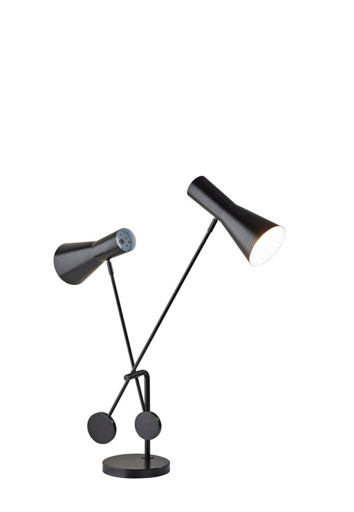 Bond 2-Light Desk Lamp in Black