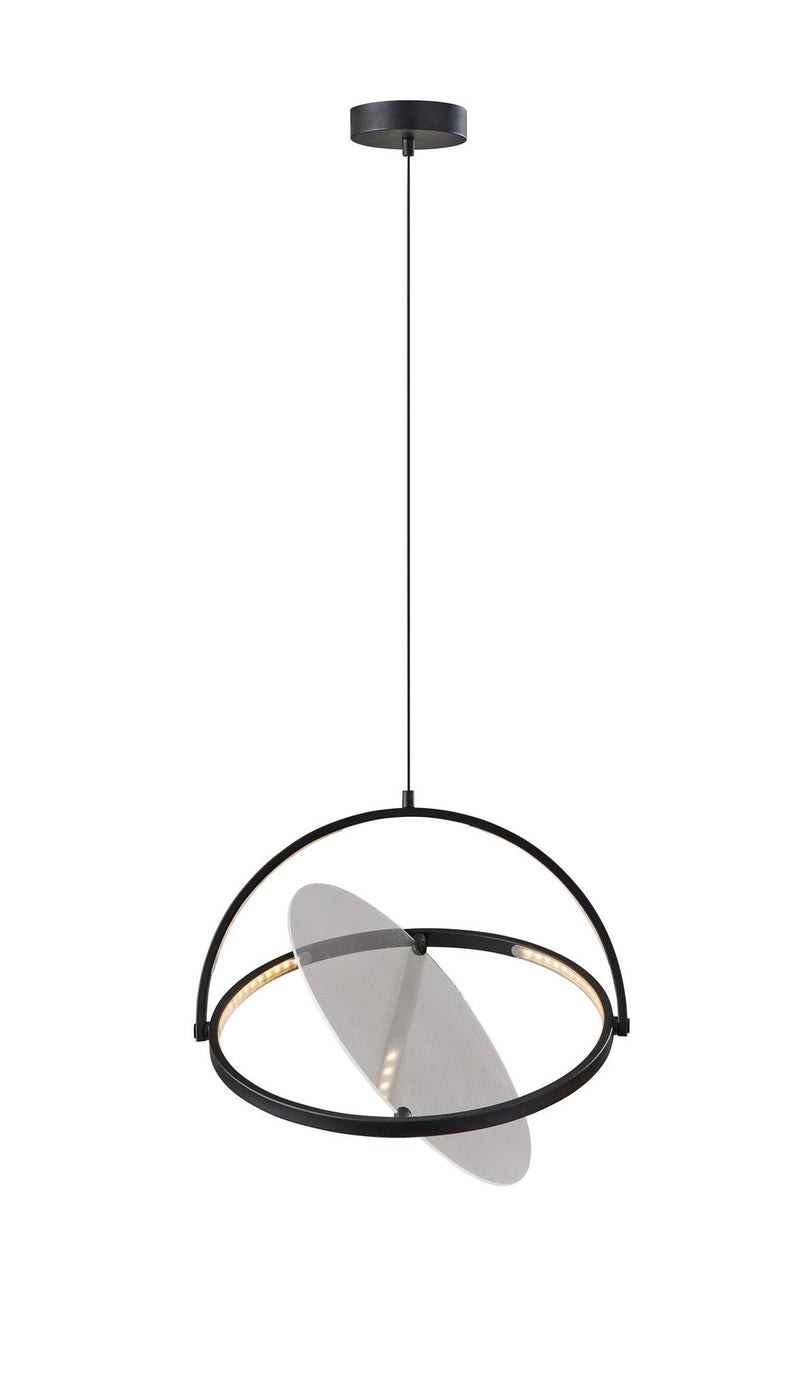 Orsa LED Pendant in Black