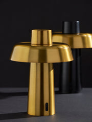 Pirlo LED Cordless Table Lamp in Antique Brass