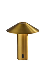 Pina LED Cordless Table Lamp in Antique Brass