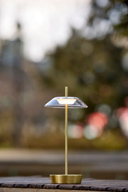 Ako LED Cordless Table Lamp in Antique Brass