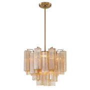 Addis 4 Light 17.75" Pendant in Aged Brass