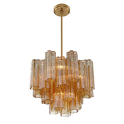 Addis 4 Light 17.75" Pendant in Aged Brass