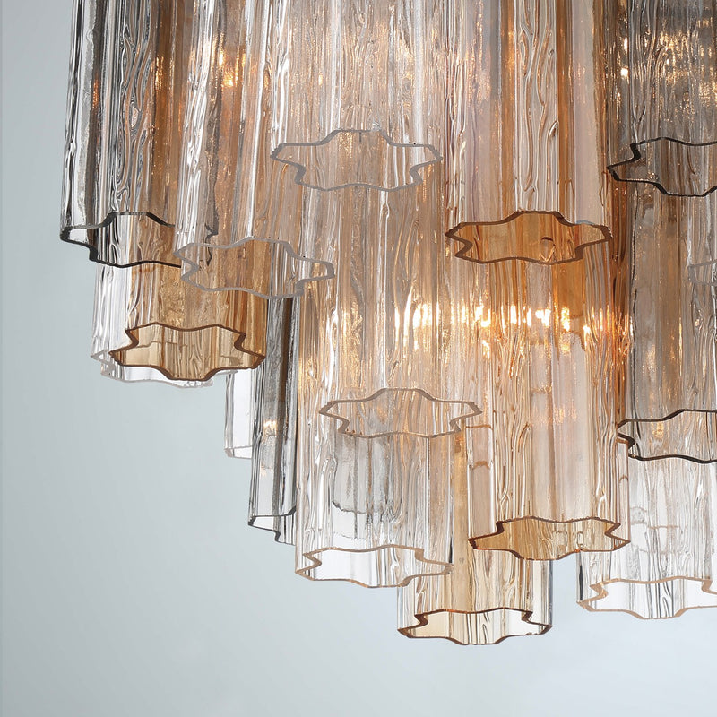 Addis 4 Light 17.75" Pendant in Aged Brass