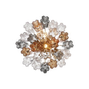 Addis 4 Light 17.75" Semi Flush Mount in Aged Brass