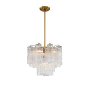 Addis 4 Light 17.75" Pendant in Aged Brass