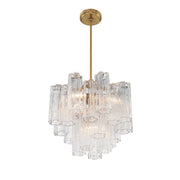 Addis 4 Light 17.75" Pendant in Aged Brass