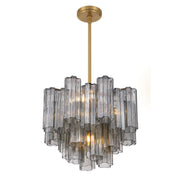 Addis 4 Light 17.75" Pendant in Aged Brass