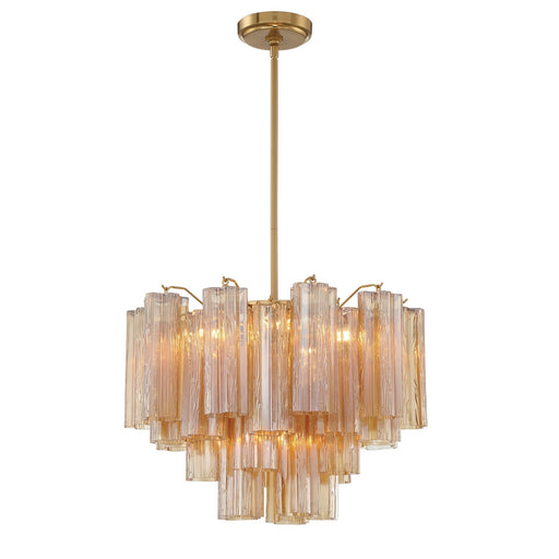 Addis 6 Light 19.75" Chandelier in Aged Brass