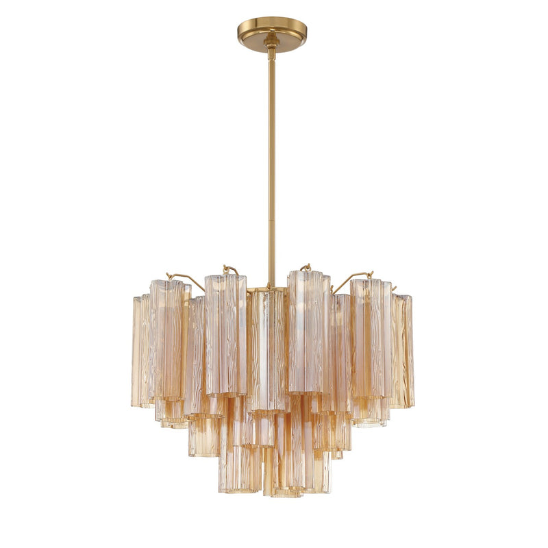 Addis 6 Light 19.75" Chandelier in Aged Brass