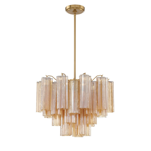 Addis 6 Light 19.75" Chandelier in Aged Brass