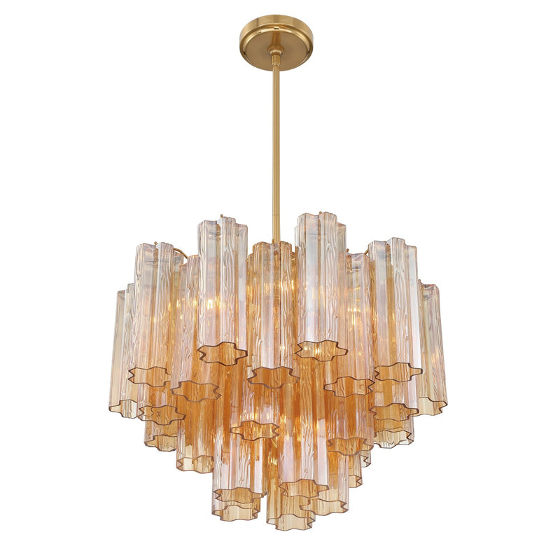 Addis 6 Light 19.75" Chandelier in Aged Brass