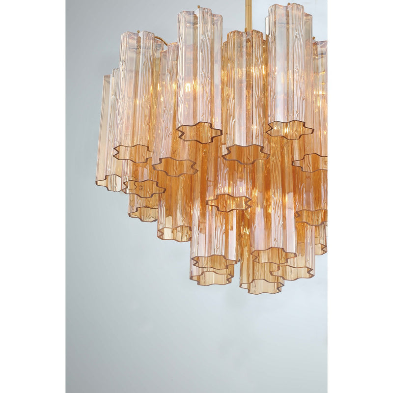 Addis 6 Light 19.75" Chandelier in Aged Brass