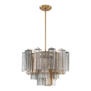 Addis 6 Light 19.75" Chandelier in Aged Brass