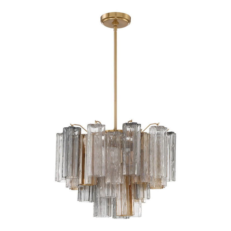 Addis 6 Light 19.75" Chandelier in Aged Brass
