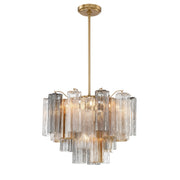 Addis 6 Light 19.75" Chandelier in Aged Brass