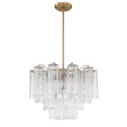 Addis 6 Light 19.75" Chandelier in Aged Brass