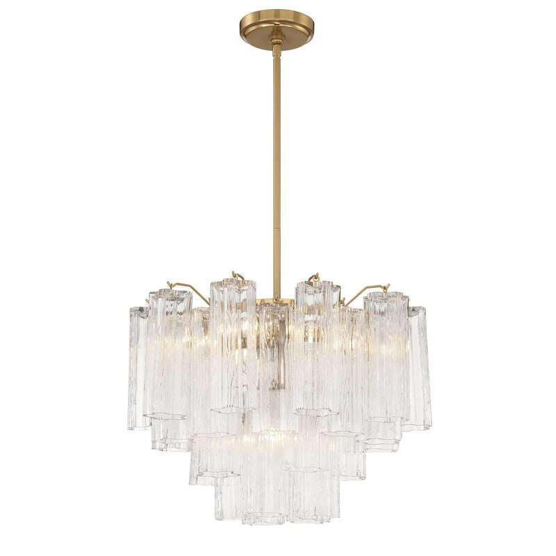 Addis 6 Light 19.75" Chandelier in Aged Brass