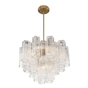 Addis 6 Light 19.75" Chandelier in Aged Brass
