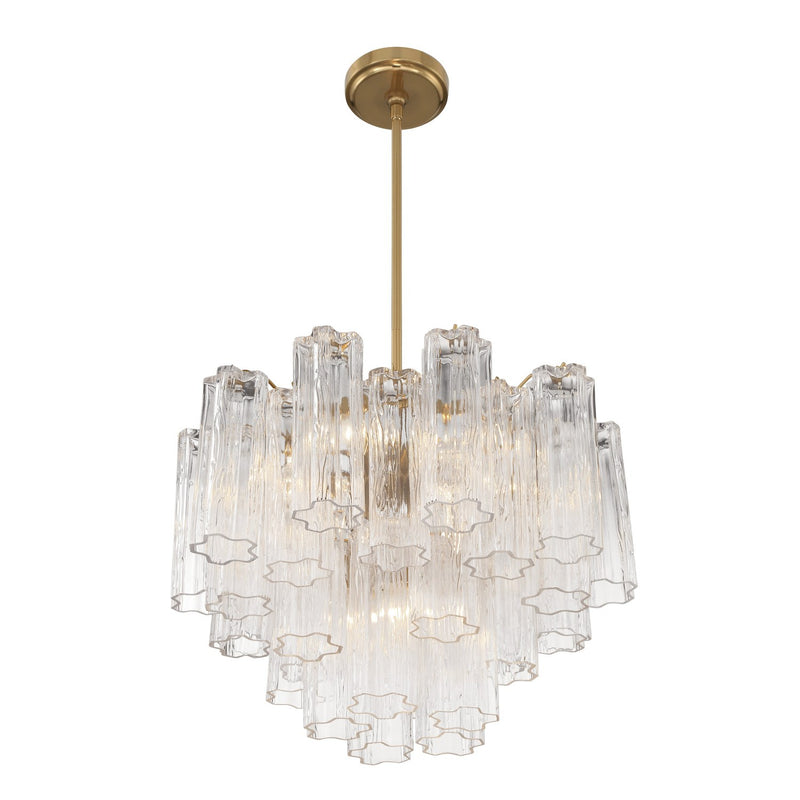 Addis 6 Light 19.75" Chandelier in Aged Brass