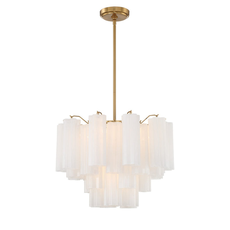 Addis 6 Light 19.75" Chandelier in Aged Brass