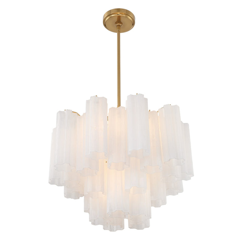 Addis 6 Light 19.75" Chandelier in Aged Brass