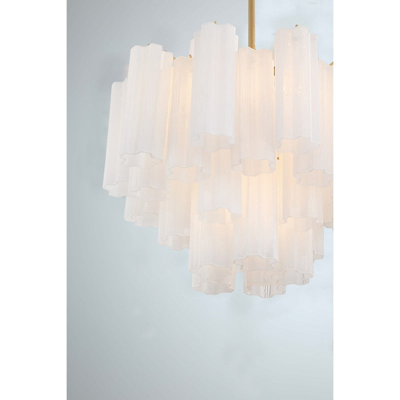 Addis 6 Light 19.75" Chandelier in Aged Brass